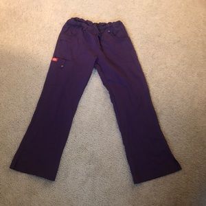 Dickies purple scrub pants